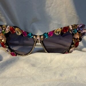 Embellished Multicolor Sunglasses